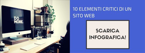 Infografica Sui 10 Elementi Critici Di Un Sito Web
