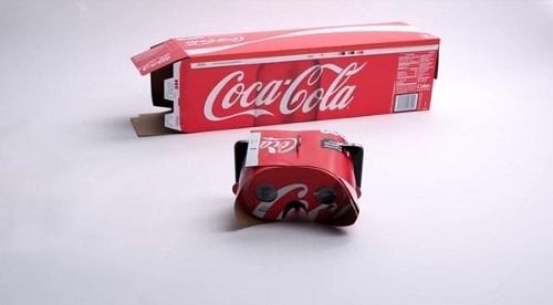 Maschera realtà virtuale by Coca cola