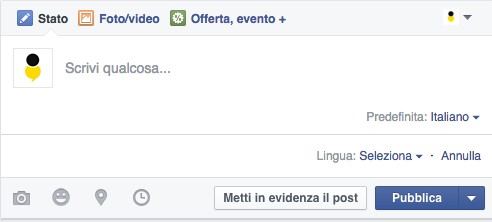 Post multilingua su Facebook: seleziona la lingua
