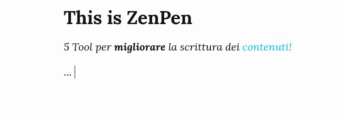 5 tools per migiorare la scrittura dei contenuti, zenpen