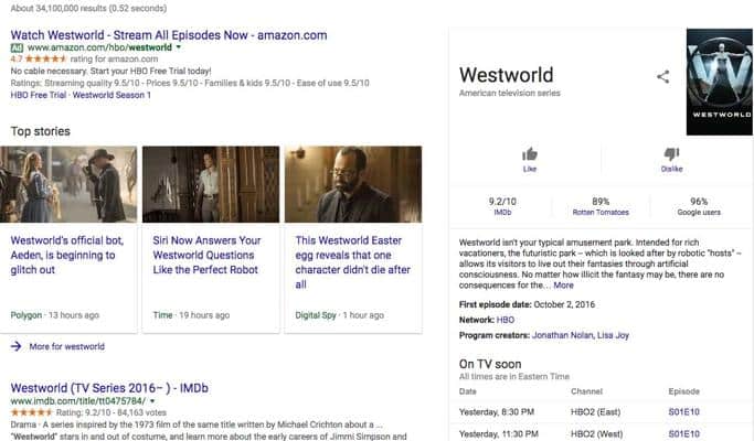 Google ci segnalerà film e serie tv da vedere in base ai propri interessi