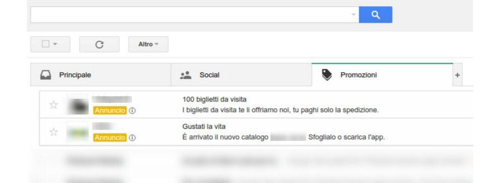 Quale piattaforma per l'email marketing di un sito B2B? prova Gmail annuncio