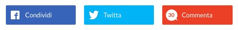 Le icone social sono call-to-action che invitano l'utente a interagire con l'azienda.