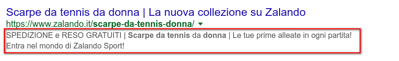 Per l'ottimizzazione SEO del sito di un'azienda di consulenza è necessario inserire la parola chiave nel meta tag description.