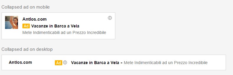 Pubblicità non invadente per un sito B2B