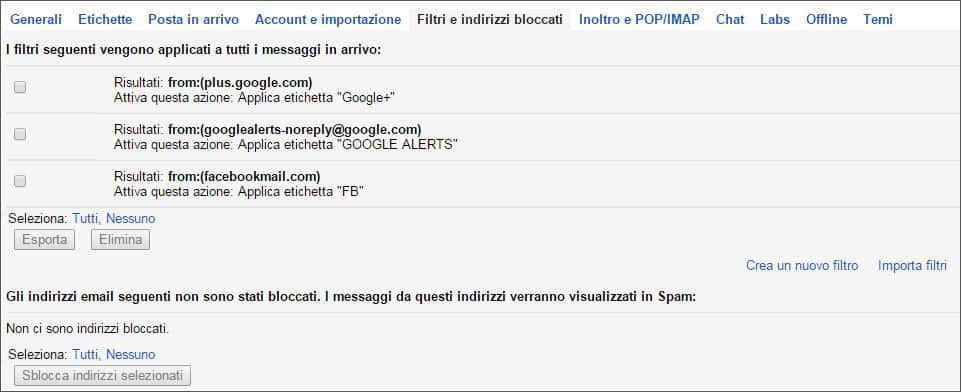 Servizio email di Google