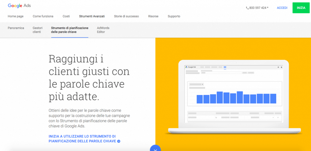 Come scegliere le parole chiave su Google?