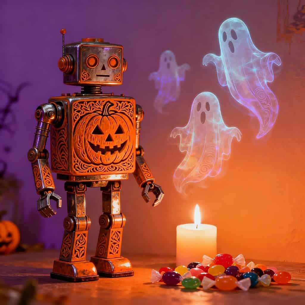 Halloween ai tempi dell’AI: dolcetti, fantasmi e robot