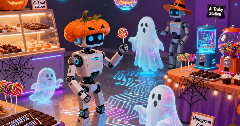 Halloween ai tempi dell’AI: dolcetti, fantasmi e robot