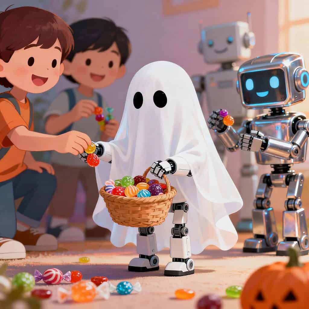 Halloween ai tempi dell’AI: dolcetti, fantasmi e robot
