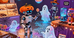 Halloween ai tempi dell’AI: dolcetti, fantasmi e robot