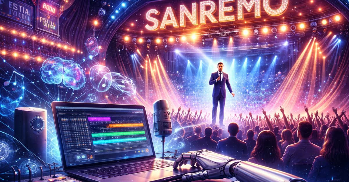 Sanremo, algoritmi e canzoni: quando l’intelligenza artificiale sale sul palco