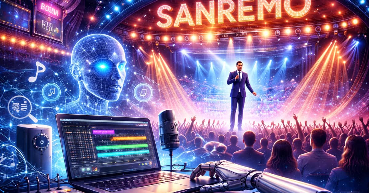 Sanremo, algoritmi e canzoni: quando l’intelligenza artificiale sale sul palco