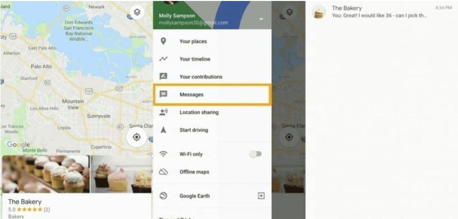 Su Google Maps arrivano i messaggi