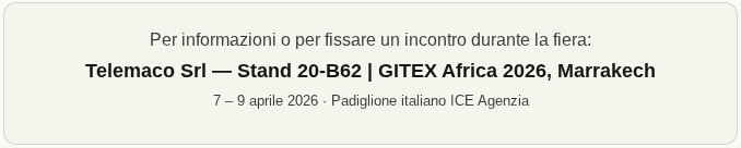 Telemaco Srl torna a GITEX Africa: la nostra seconda avventura a Marrakech