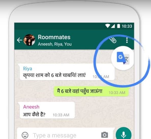 Tradurre i messaggi su WhatsApp