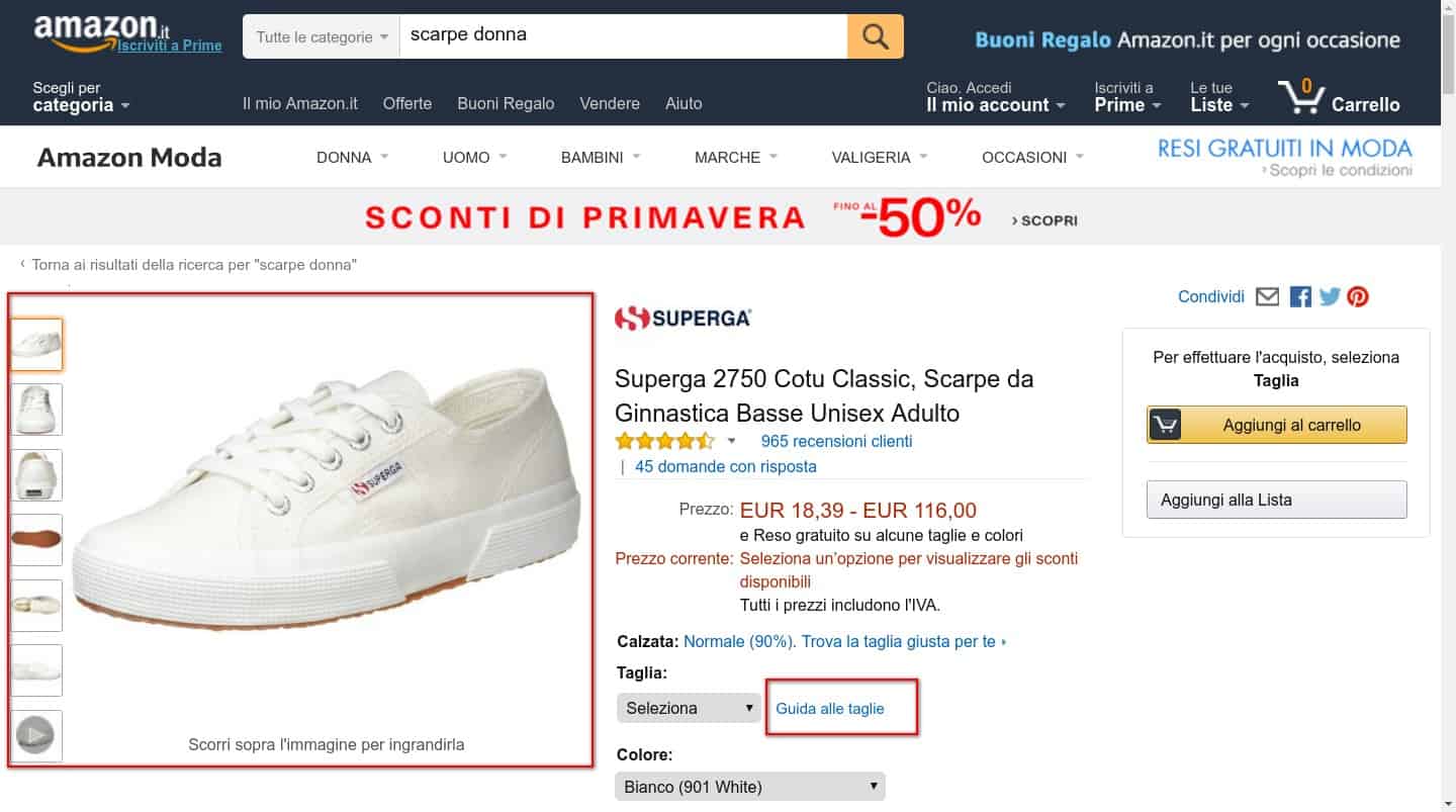 User Experience Design efficace per gli eCommerce: la scheda prodotto